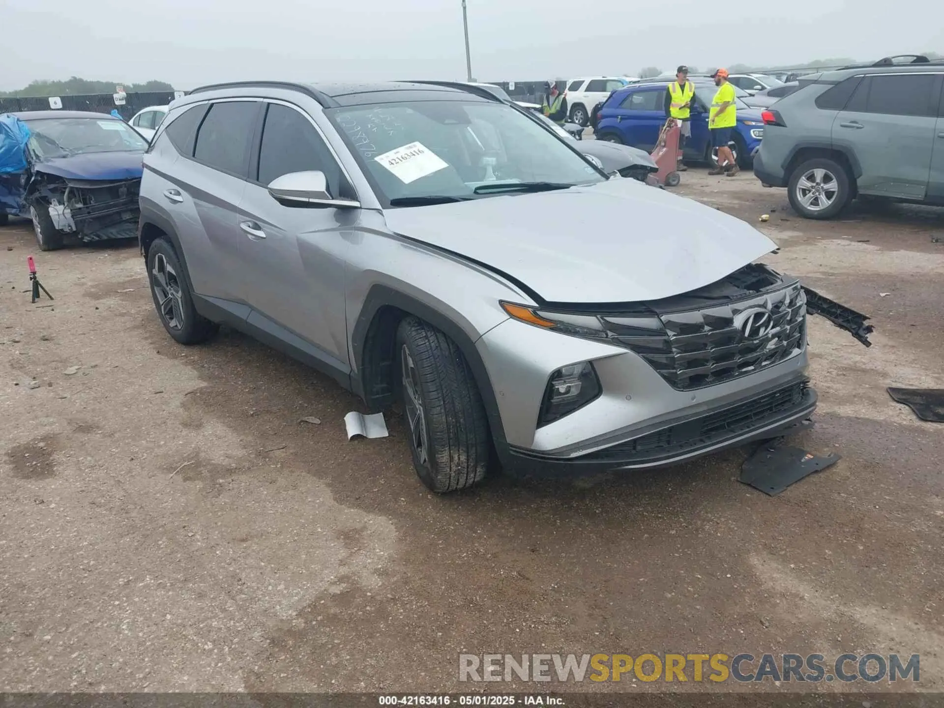 1 Photograph of a damaged car 5NMJE3AE1NH109866 HYUNDAI TUCSON 2022