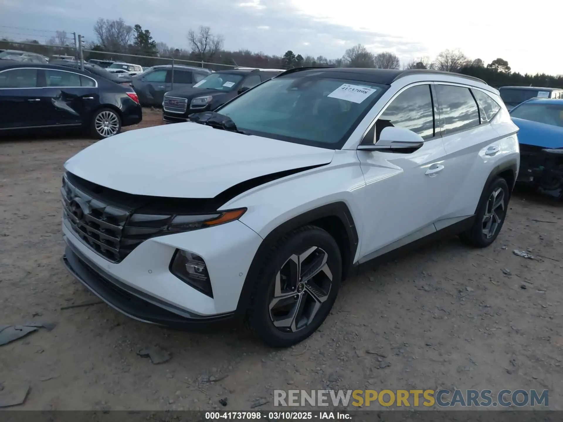 2 Photograph of a damaged car 5NMJE3AE1NH133360 HYUNDAI TUCSON 2022
