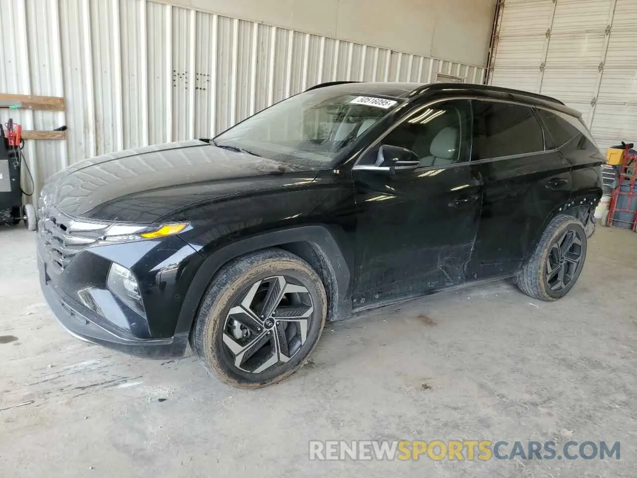 1 Photograph of a damaged car 5NMJE3AE4NH013021 HYUNDAI TUCSON 2022