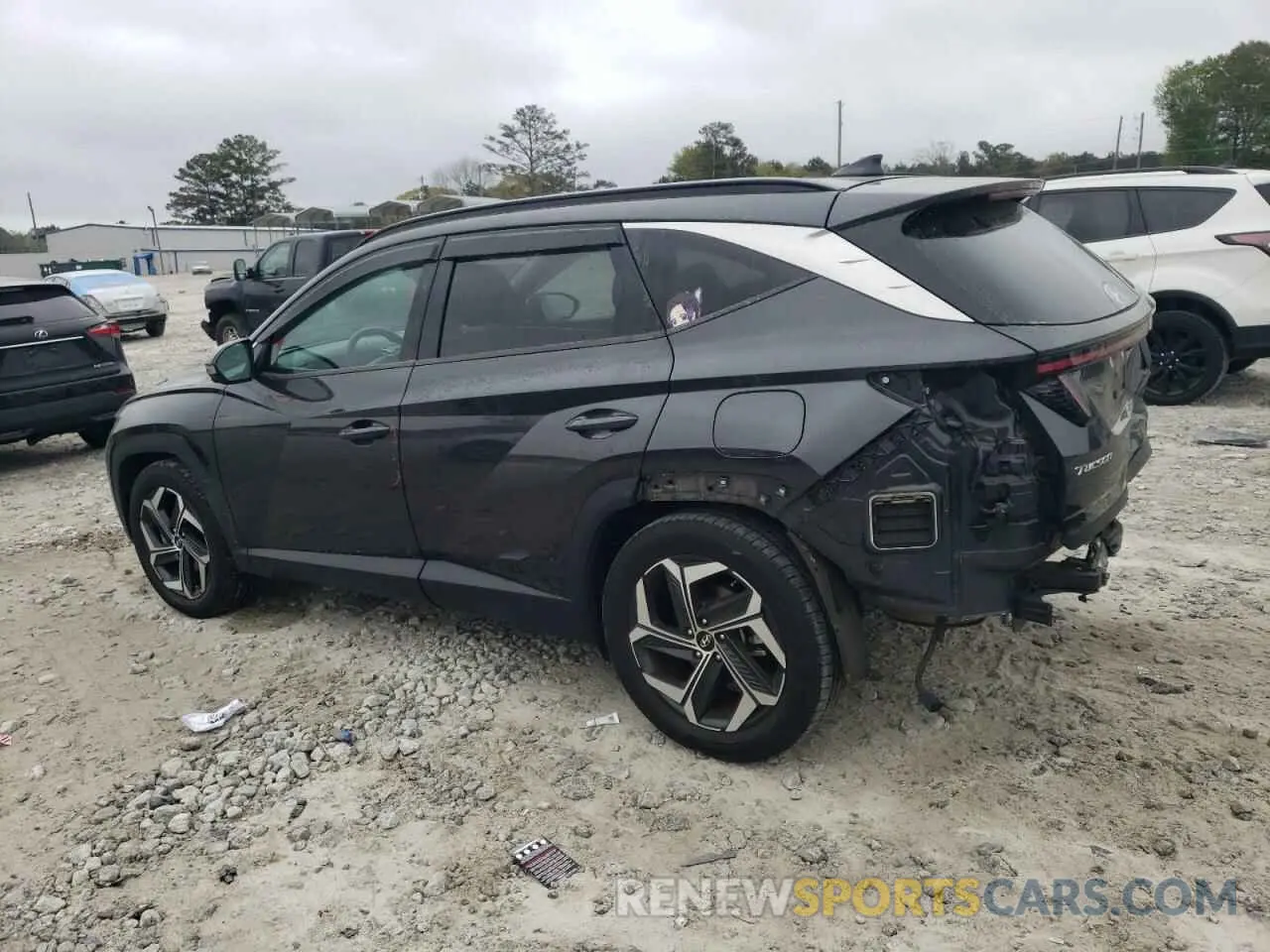 2 Photograph of a damaged car 5NMJE3AE4NH042650 HYUNDAI TUCSON 2022