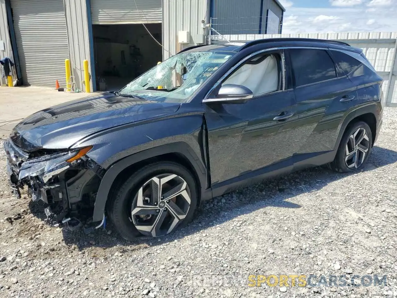 1 Photograph of a damaged car 5NMJE3AE4NH107416 HYUNDAI TUCSON 2022