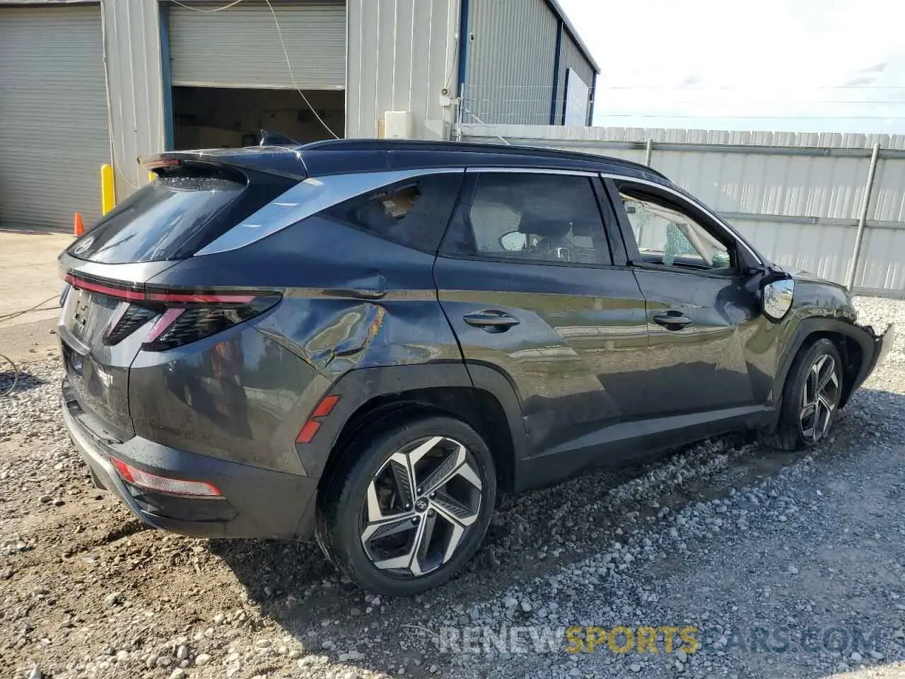 3 Photograph of a damaged car 5NMJE3AE4NH107416 HYUNDAI TUCSON 2022