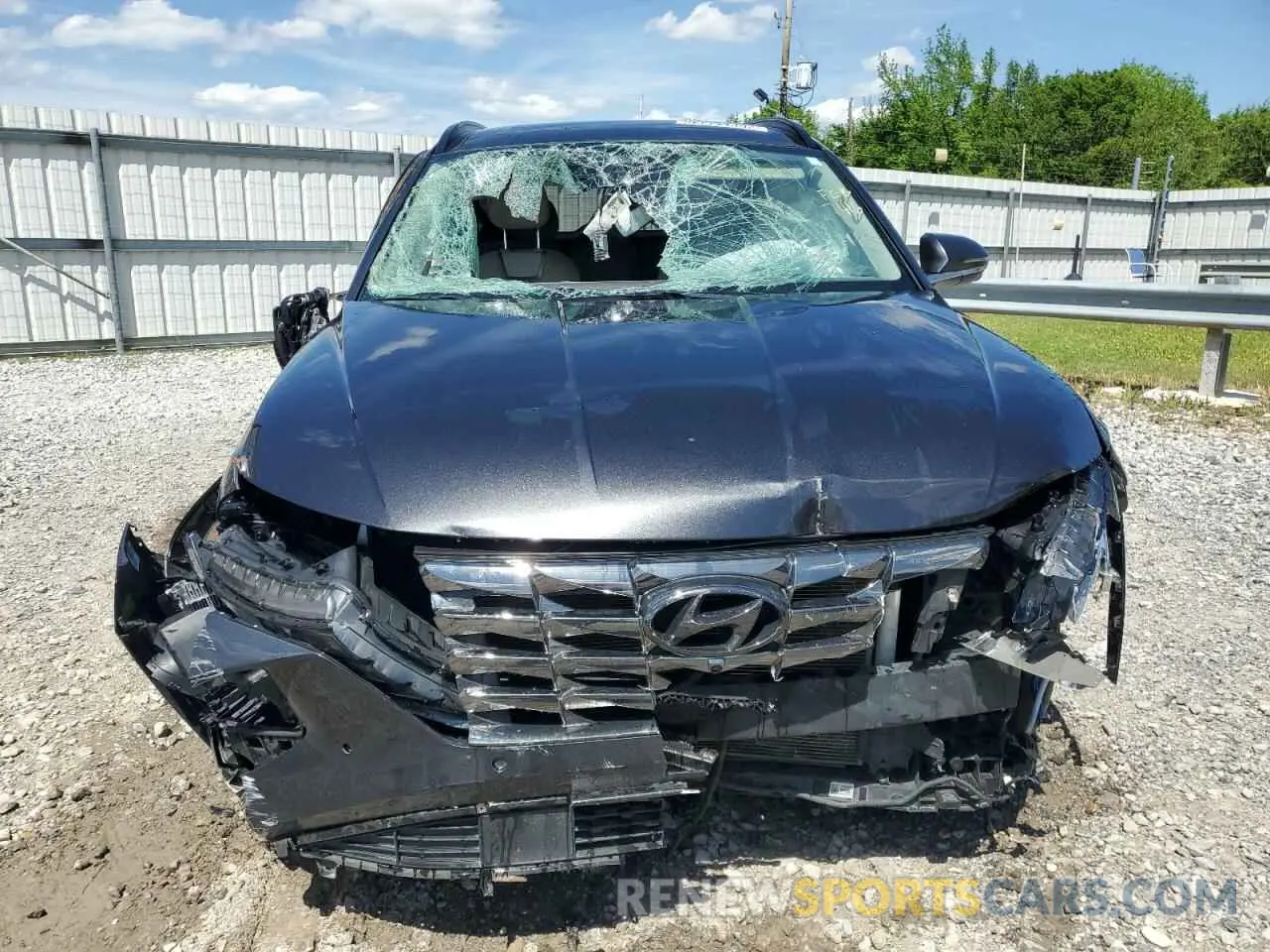 5 Photograph of a damaged car 5NMJE3AE4NH107416 HYUNDAI TUCSON 2022