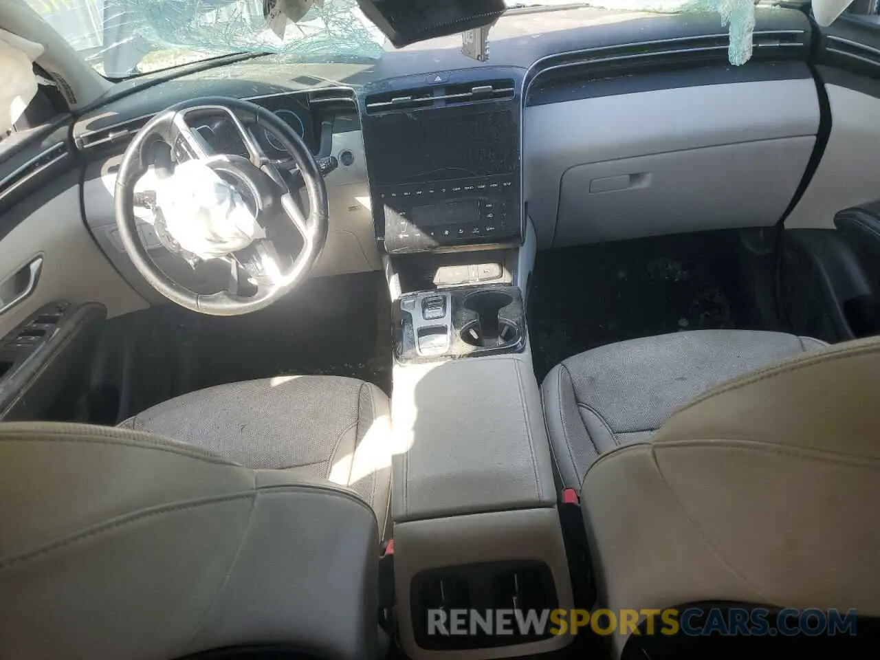 8 Photograph of a damaged car 5NMJE3AE4NH107416 HYUNDAI TUCSON 2022