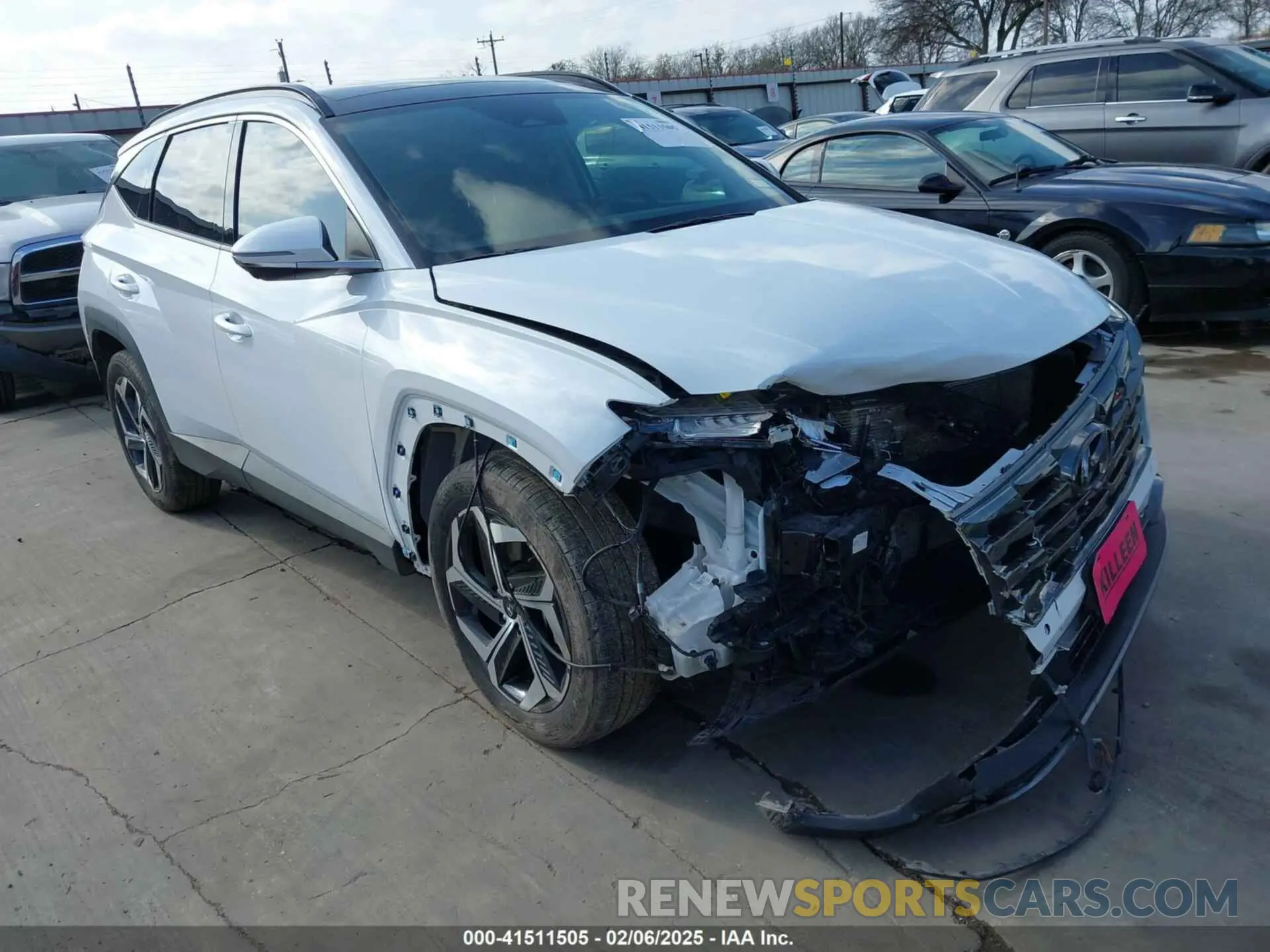 1 Photograph of a damaged car 5NMJE3AE5NH140327 HYUNDAI TUCSON 2022