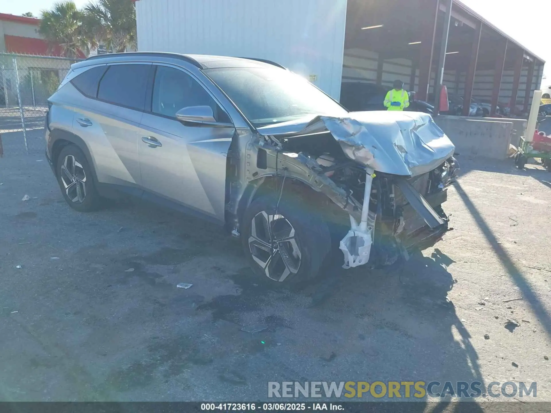 1 Photograph of a damaged car 5NMJE3AE5NH158388 HYUNDAI TUCSON 2022