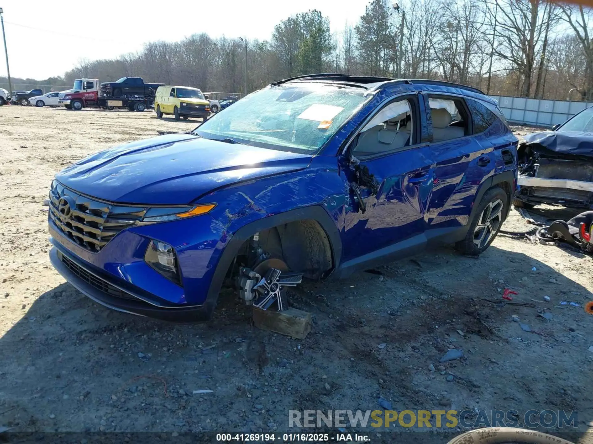 2 Photograph of a damaged car 5NMJE3AE7NH014955 HYUNDAI TUCSON 2022