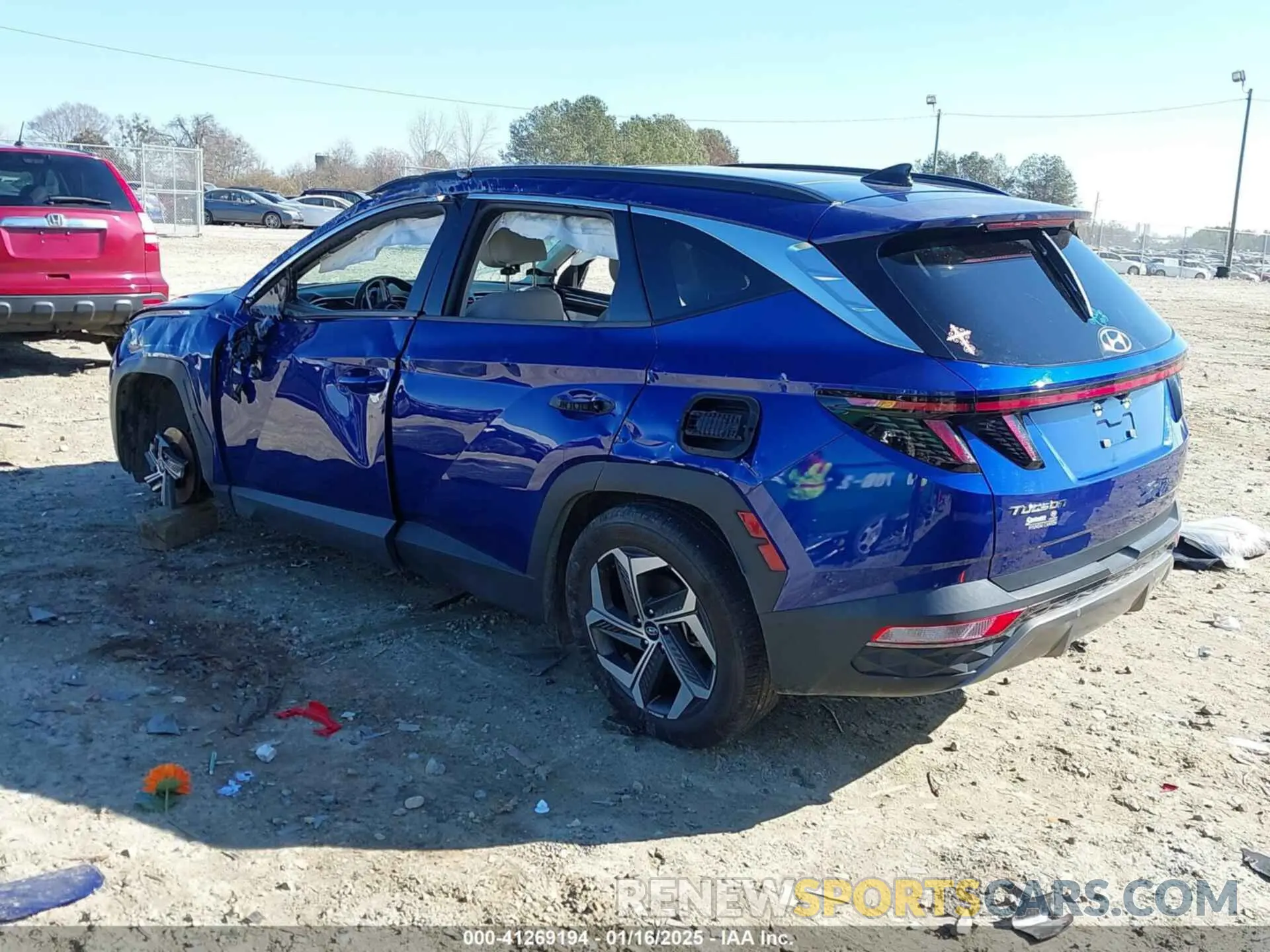 3 Photograph of a damaged car 5NMJE3AE7NH014955 HYUNDAI TUCSON 2022