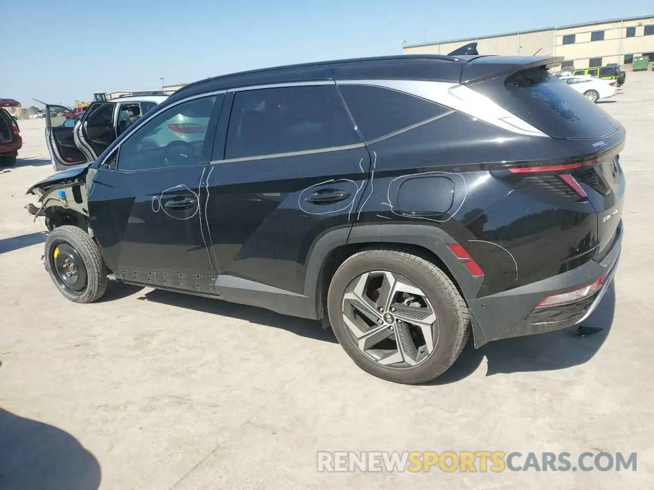 2 Photograph of a damaged car 5NMJE3AE8NH060309 HYUNDAI TUCSON 2022
