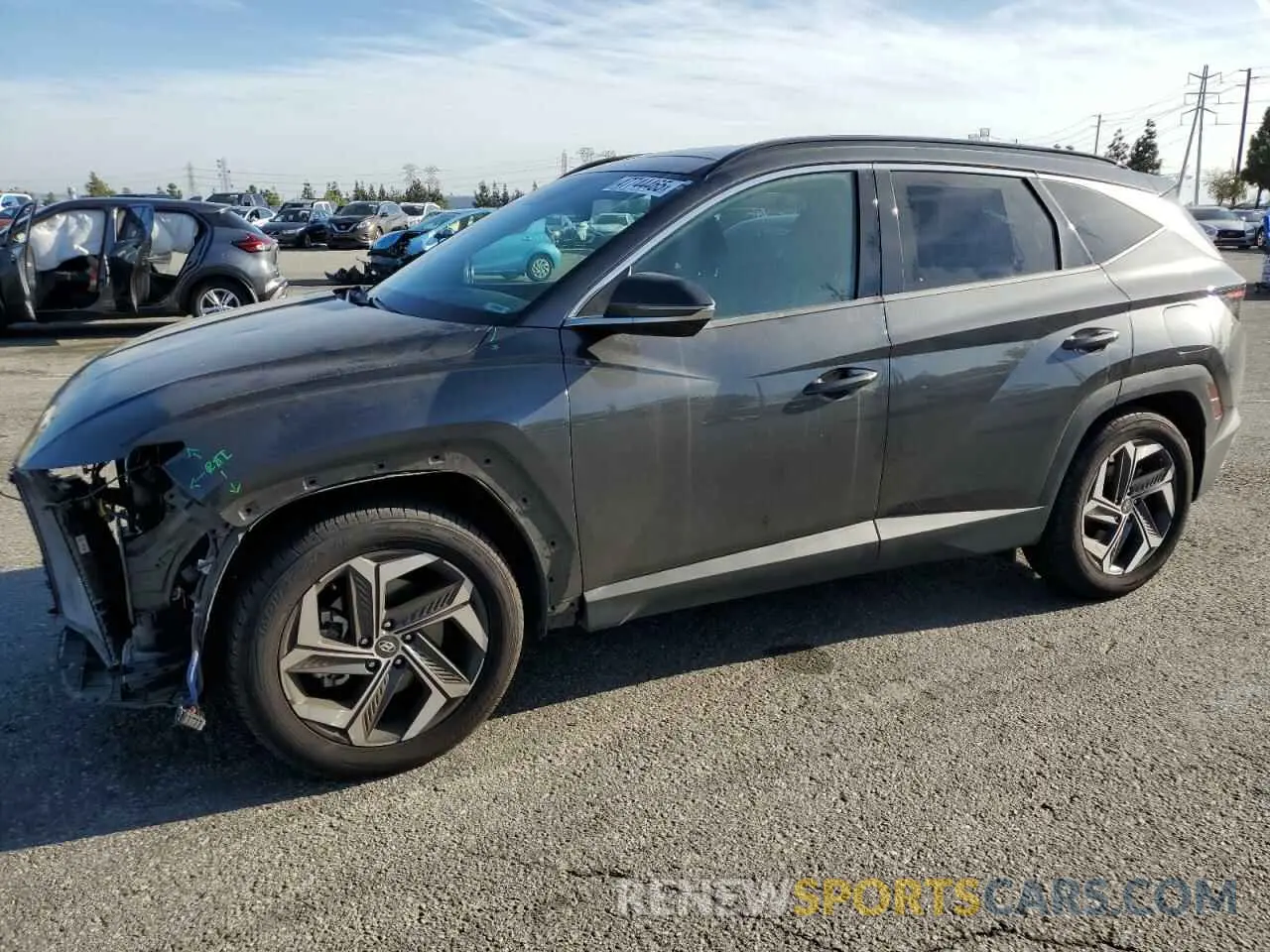 1 Photograph of a damaged car 5NMJE3AE9NH013662 HYUNDAI TUCSON 2022
