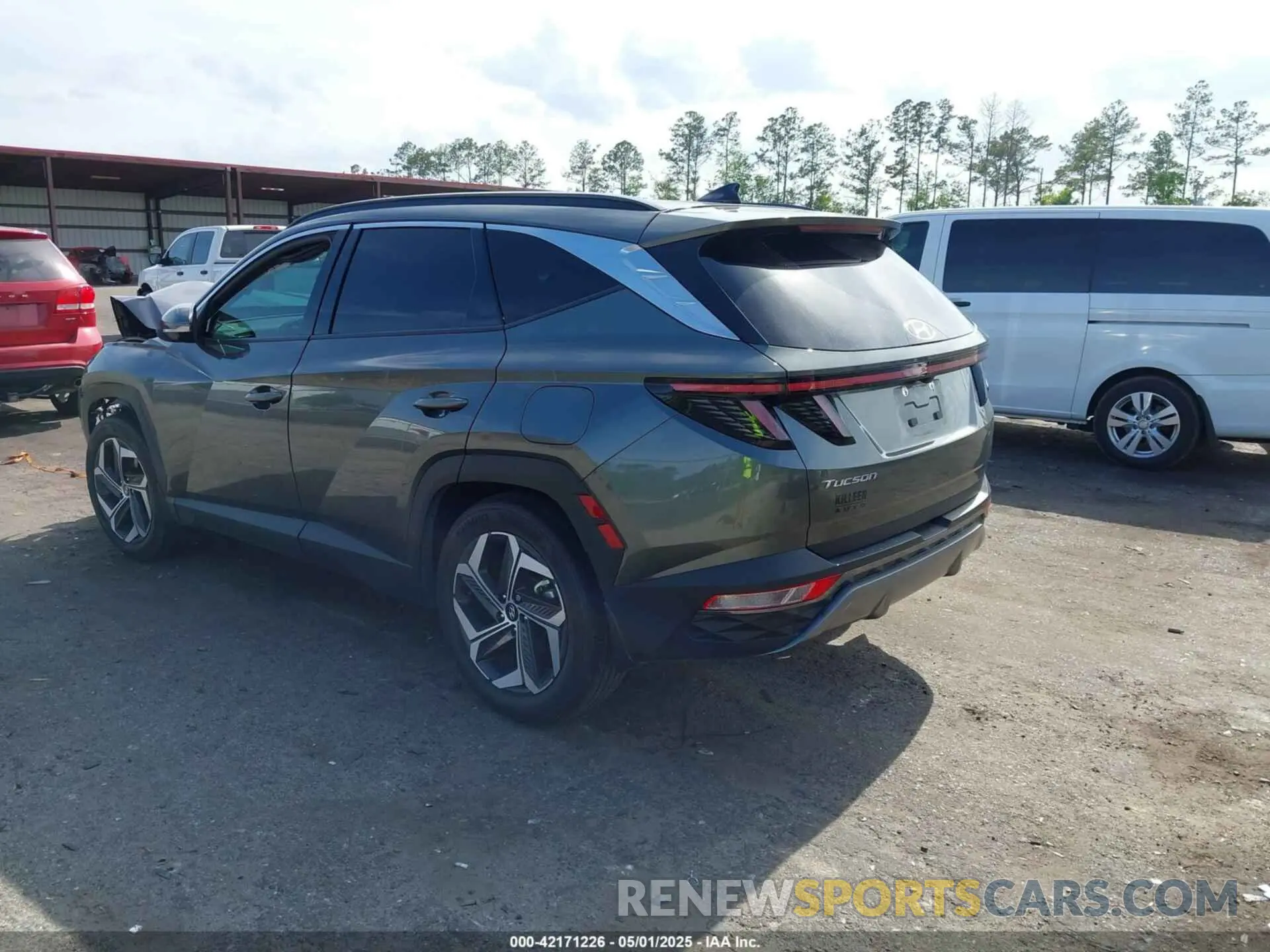 3 Photograph of a damaged car 5NMJE3AE9NH160242 HYUNDAI TUCSON 2022