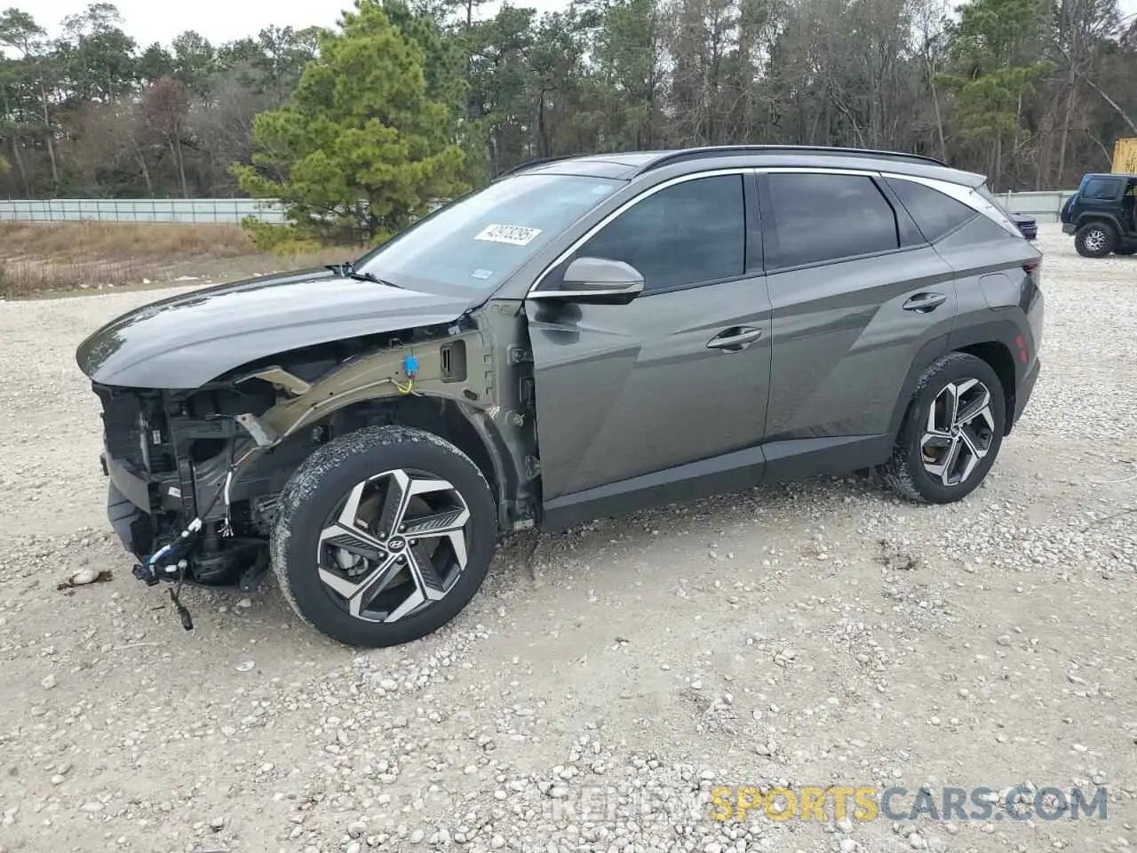 1 Photograph of a damaged car 5NMJE3AEXNH152182 HYUNDAI TUCSON 2022