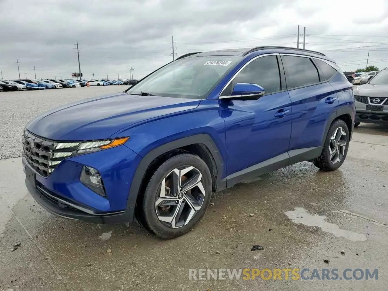 1 Photograph of a damaged car 5NMJE3AEXNH152313 HYUNDAI TUCSON 2022
