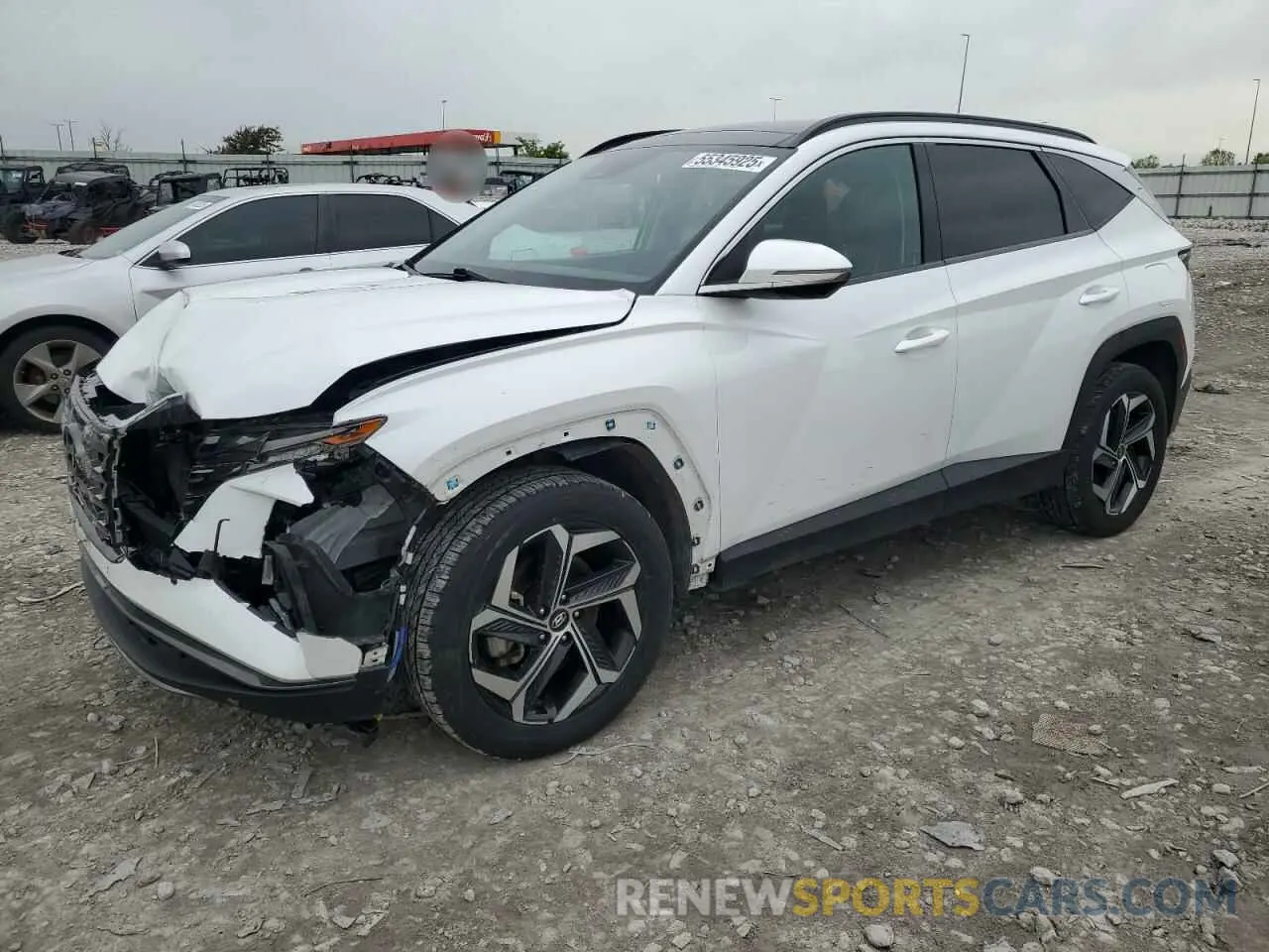 1 Photograph of a damaged car 5NMJECAE0NH062202 HYUNDAI TUCSON 2022