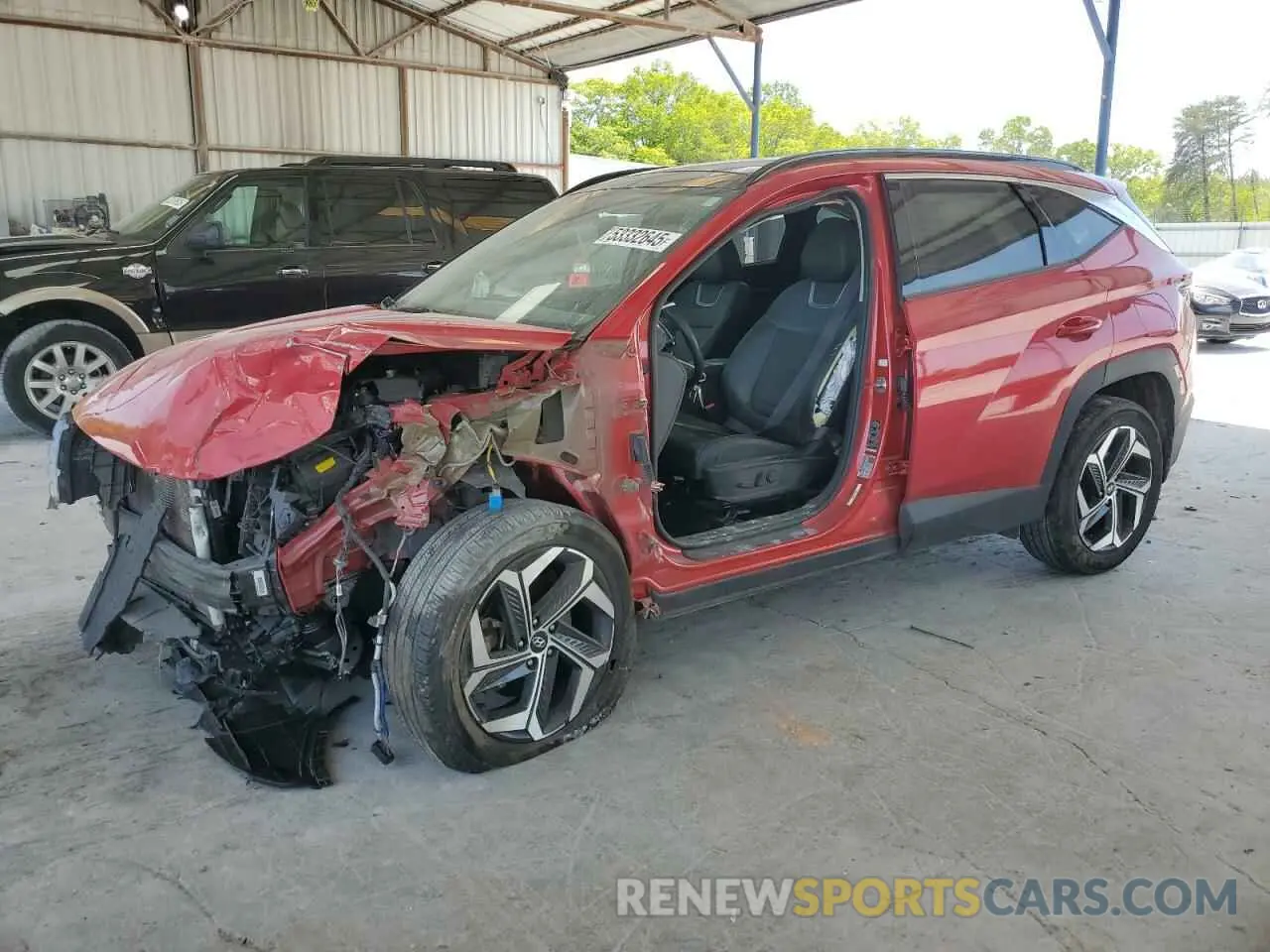 1 Photograph of a damaged car 5NMJECAE0NH150165 HYUNDAI TUCSON 2022