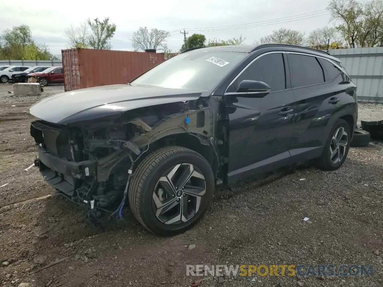 1 Photograph of a damaged car 5NMJECAE1NH033744 HYUNDAI TUCSON 2022