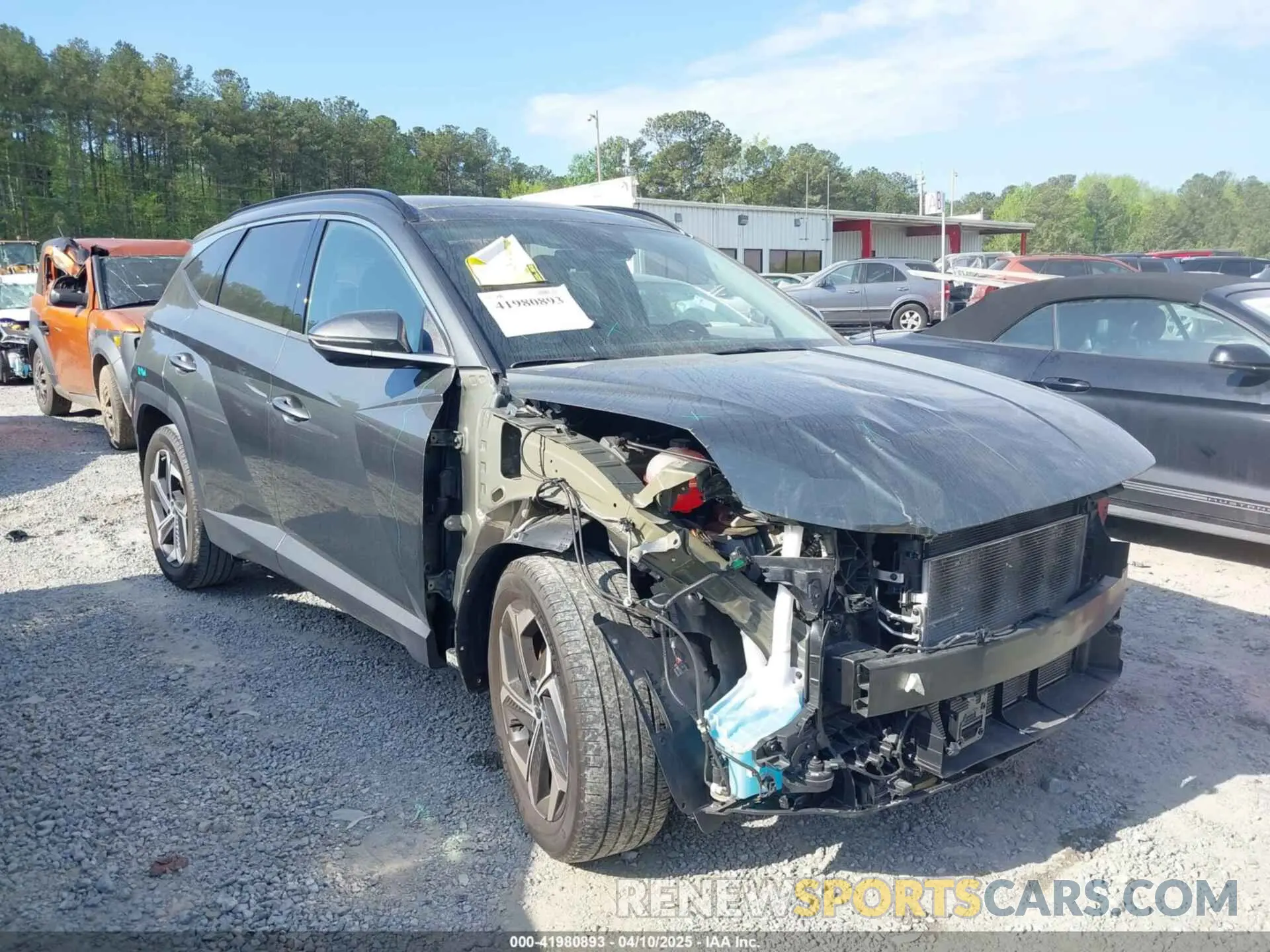 1 Photograph of a damaged car 5NMJECAE1NH096892 HYUNDAI TUCSON 2022