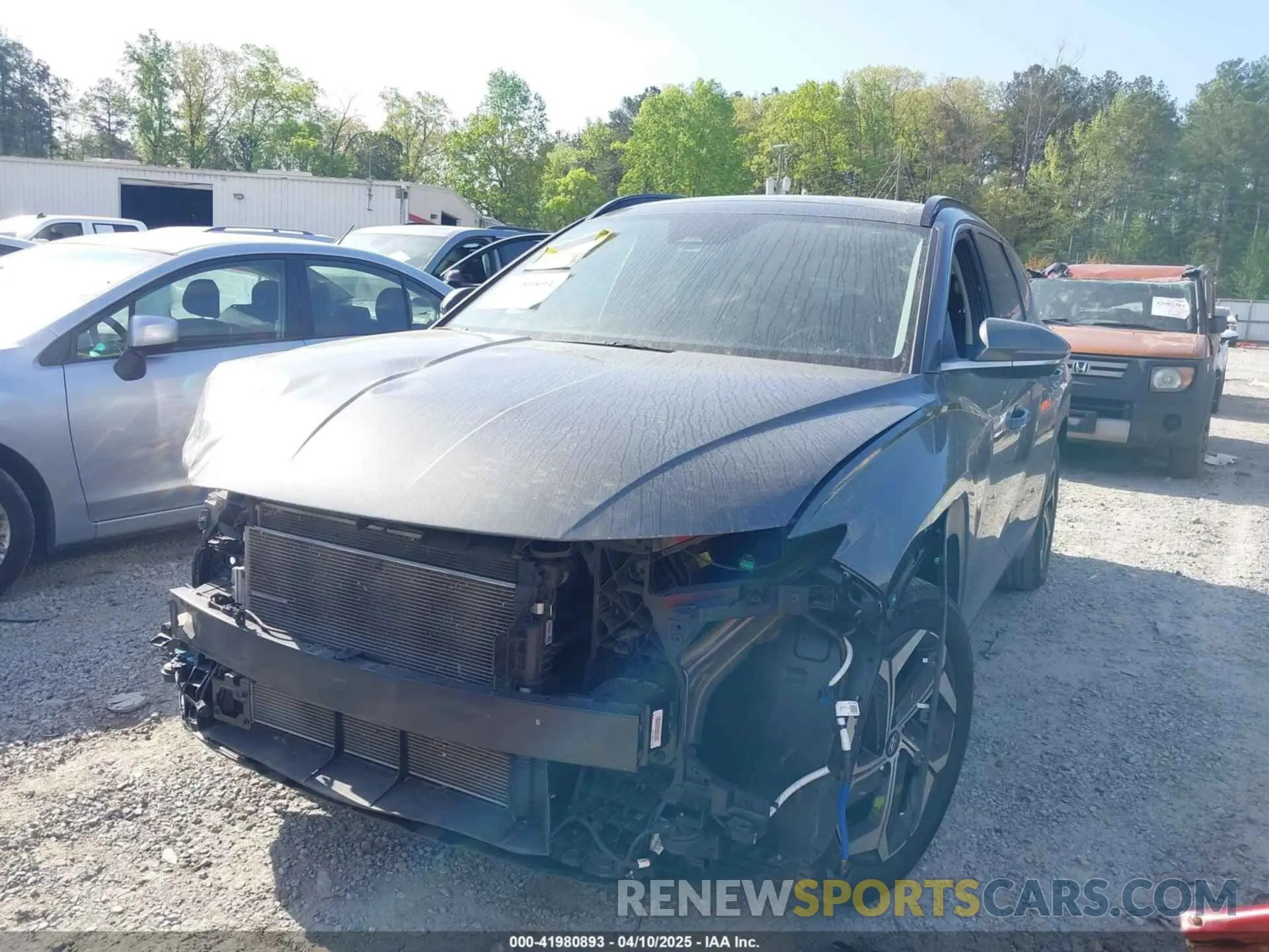 2 Photograph of a damaged car 5NMJECAE1NH096892 HYUNDAI TUCSON 2022