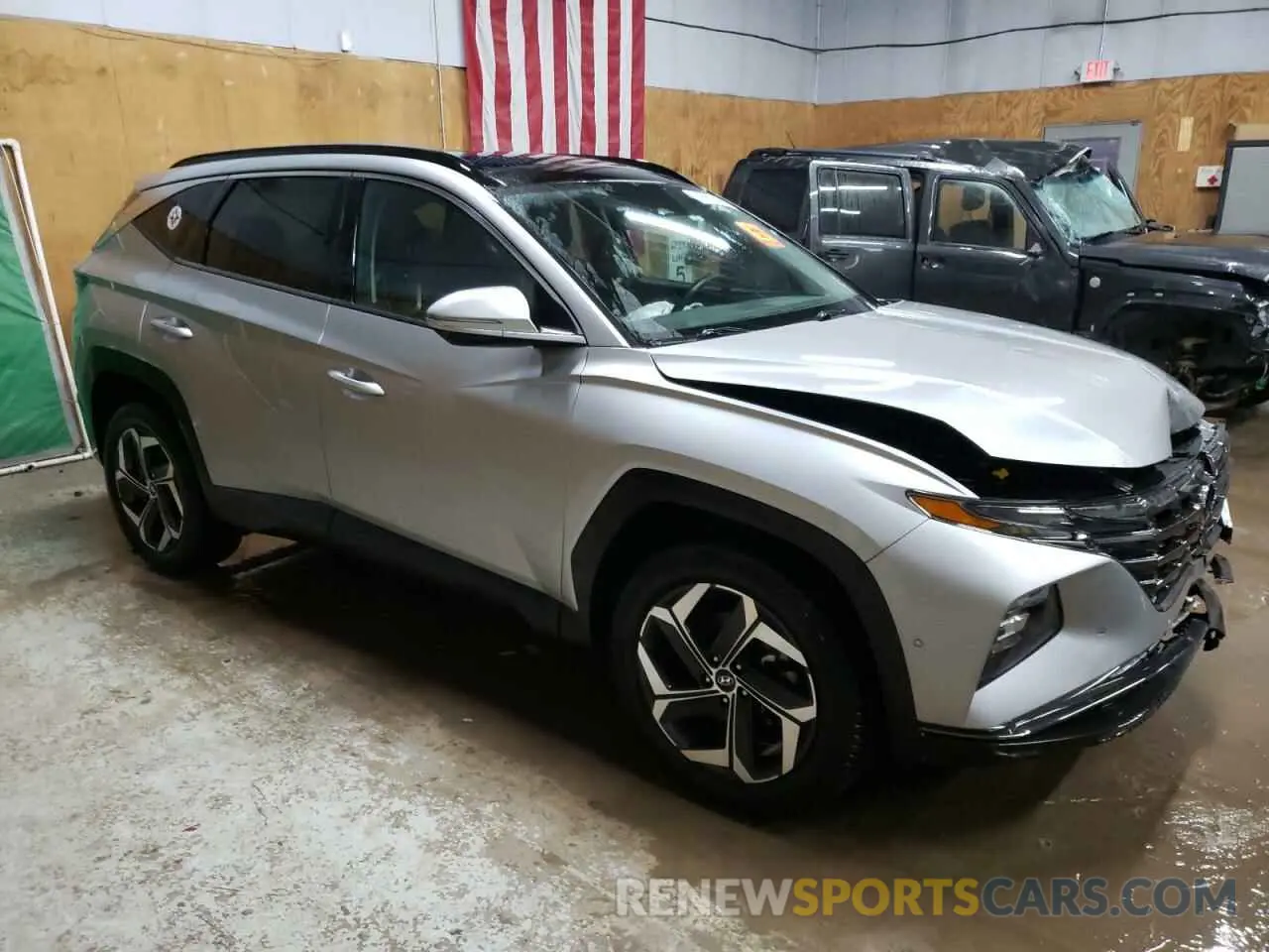 4 Photograph of a damaged car 5NMJECAE1NH101704 HYUNDAI TUCSON 2022