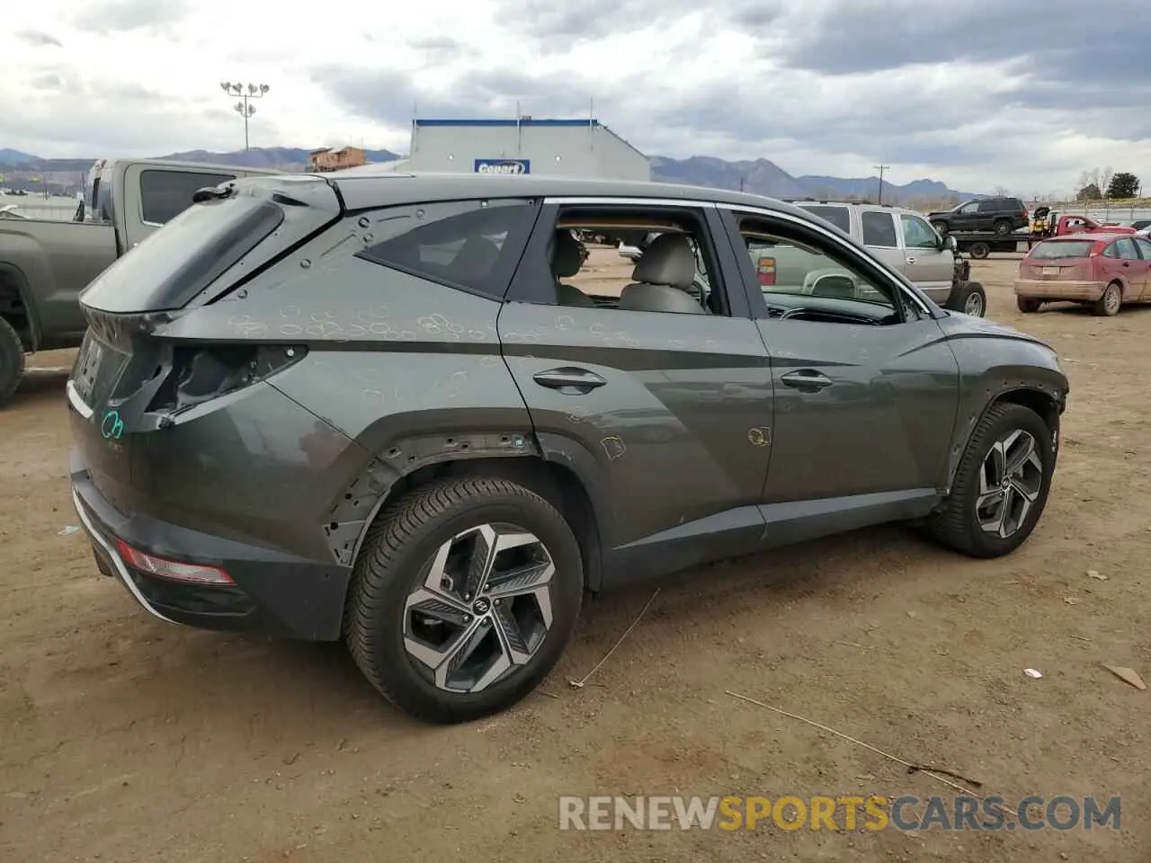 3 Photograph of a damaged car 5NMJECAE2NH042498 HYUNDAI TUCSON 2022