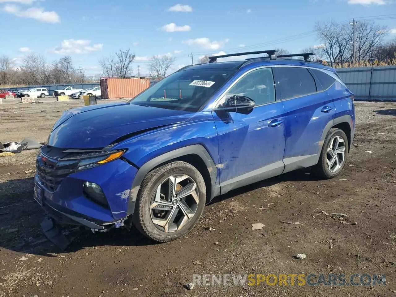 1 Photograph of a damaged car 5NMJECAE3NH150290 HYUNDAI TUCSON 2022