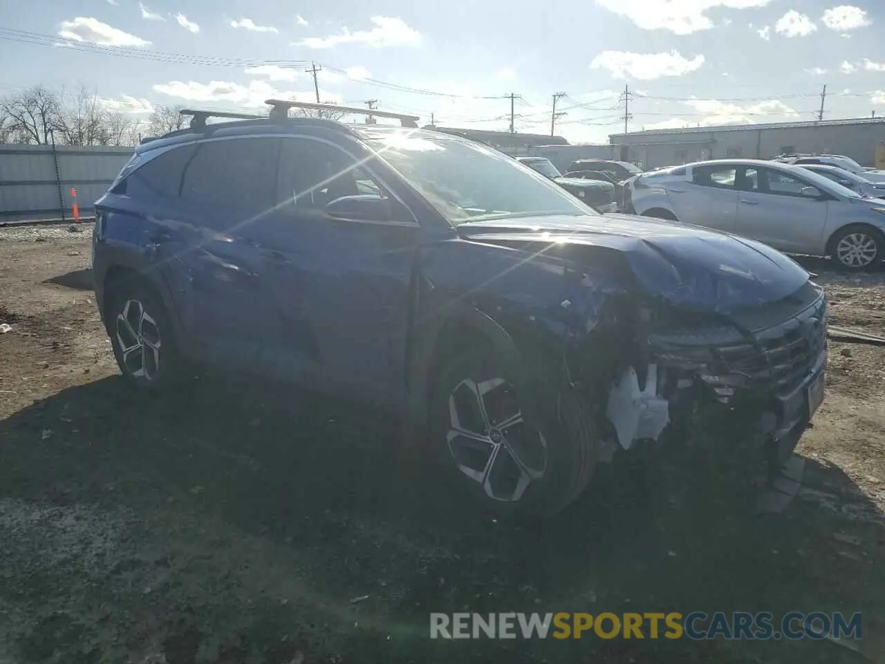4 Photograph of a damaged car 5NMJECAE3NH150290 HYUNDAI TUCSON 2022