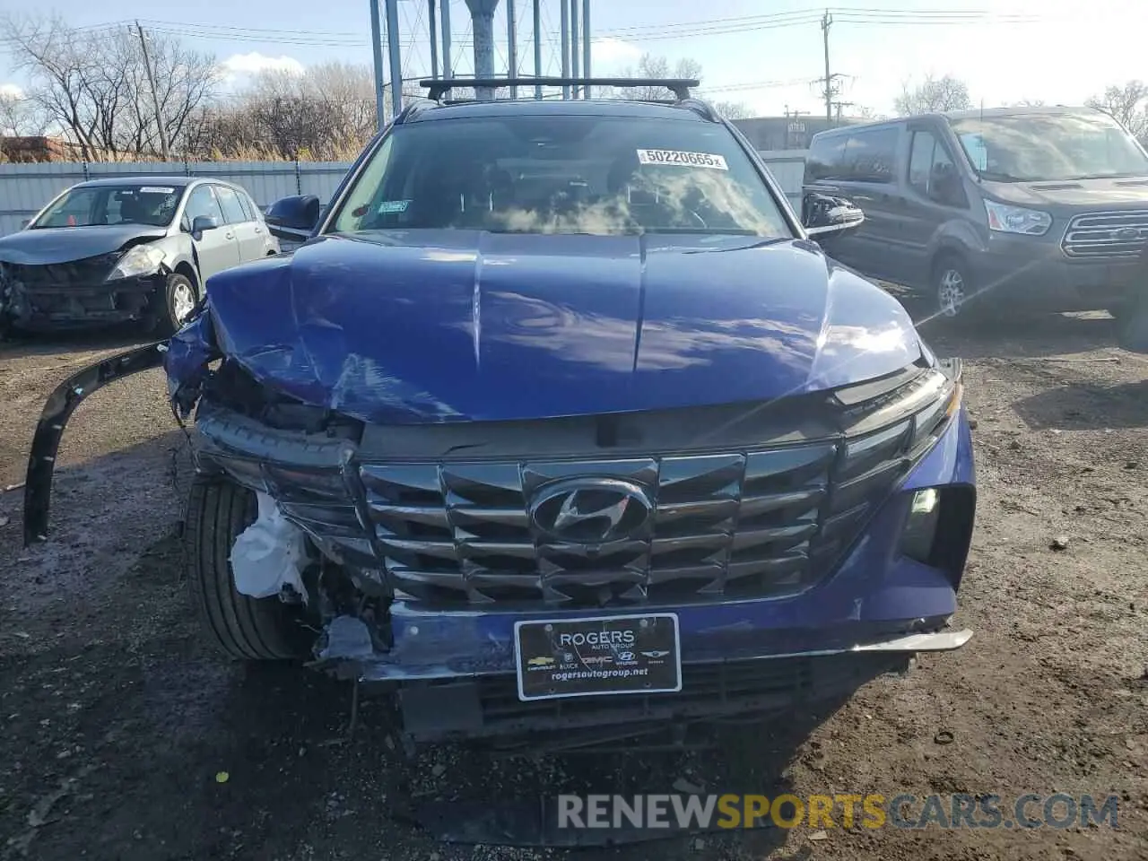 5 Photograph of a damaged car 5NMJECAE3NH150290 HYUNDAI TUCSON 2022