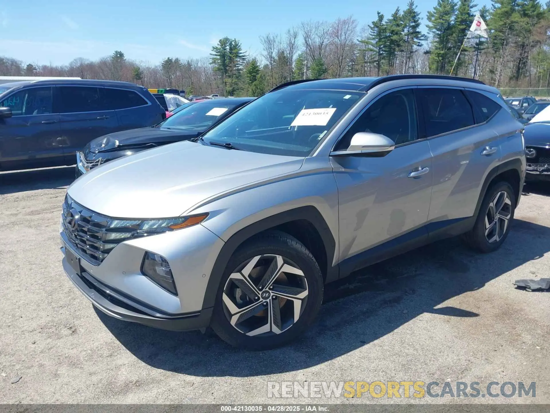 2 Photograph of a damaged car 5NMJECAE8NH019405 HYUNDAI TUCSON 2022