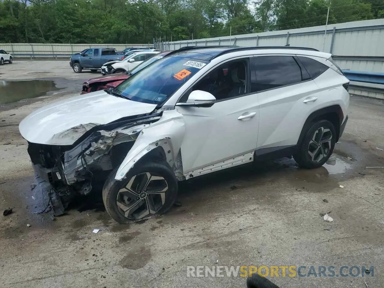 1 Photograph of a damaged car 5NMJECAE8NH055644 HYUNDAI TUCSON 2022