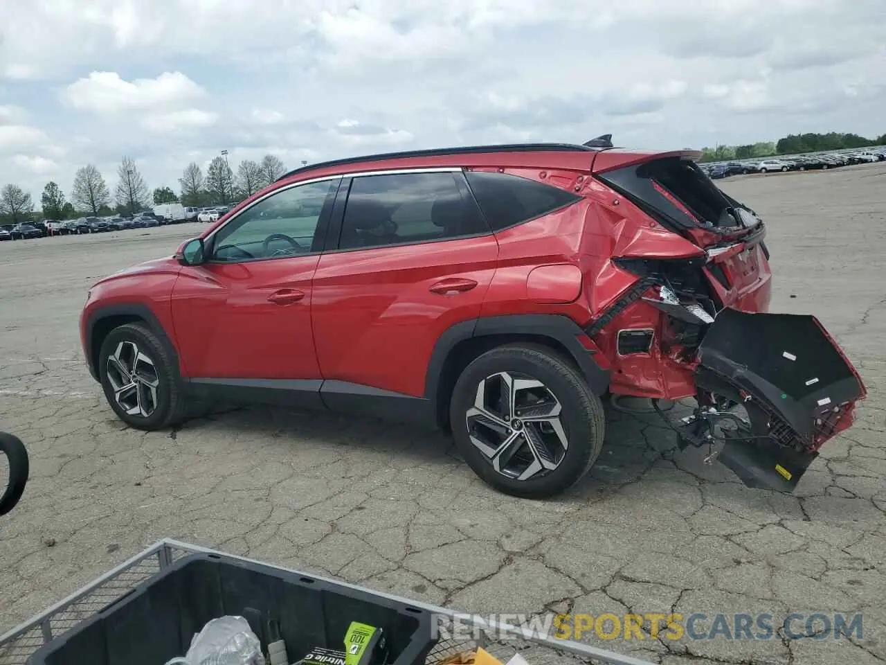 2 Photograph of a damaged car 5NMJECAE8NH130861 HYUNDAI TUCSON 2022
