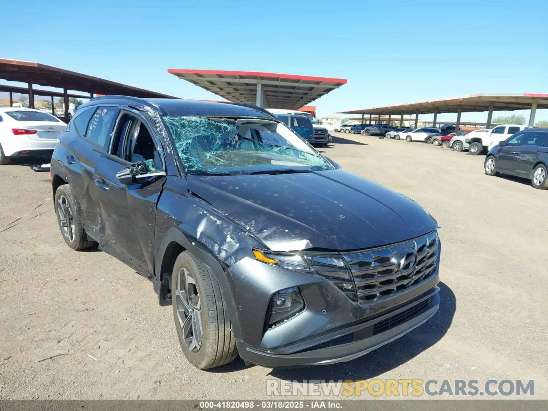 1 Photograph of a damaged car 5NMJECAE8NH146705 HYUNDAI TUCSON 2022