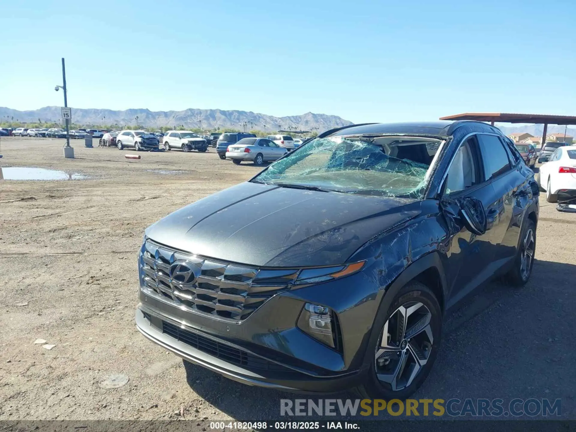 2 Photograph of a damaged car 5NMJECAE8NH146705 HYUNDAI TUCSON 2022