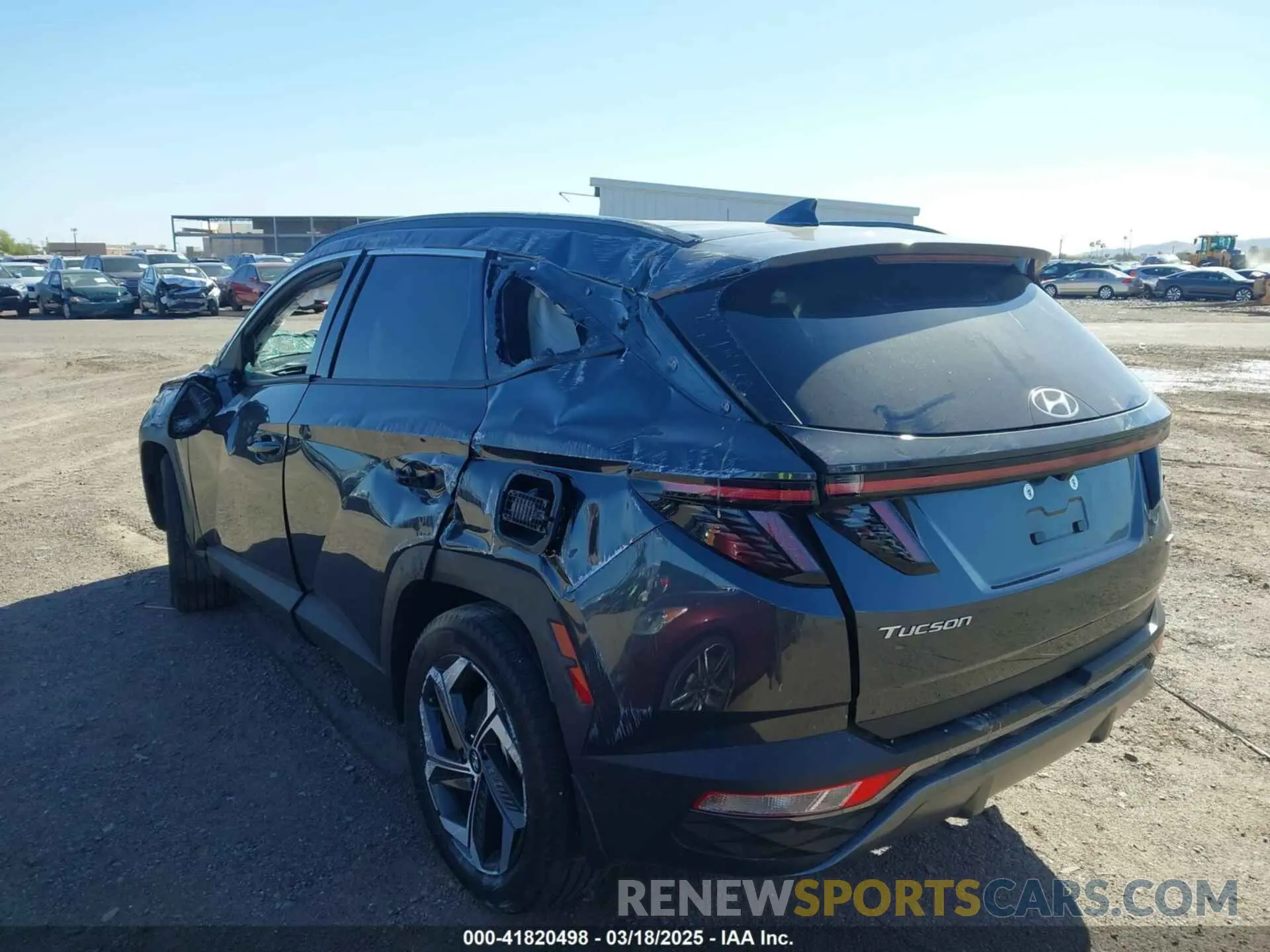3 Photograph of a damaged car 5NMJECAE8NH146705 HYUNDAI TUCSON 2022