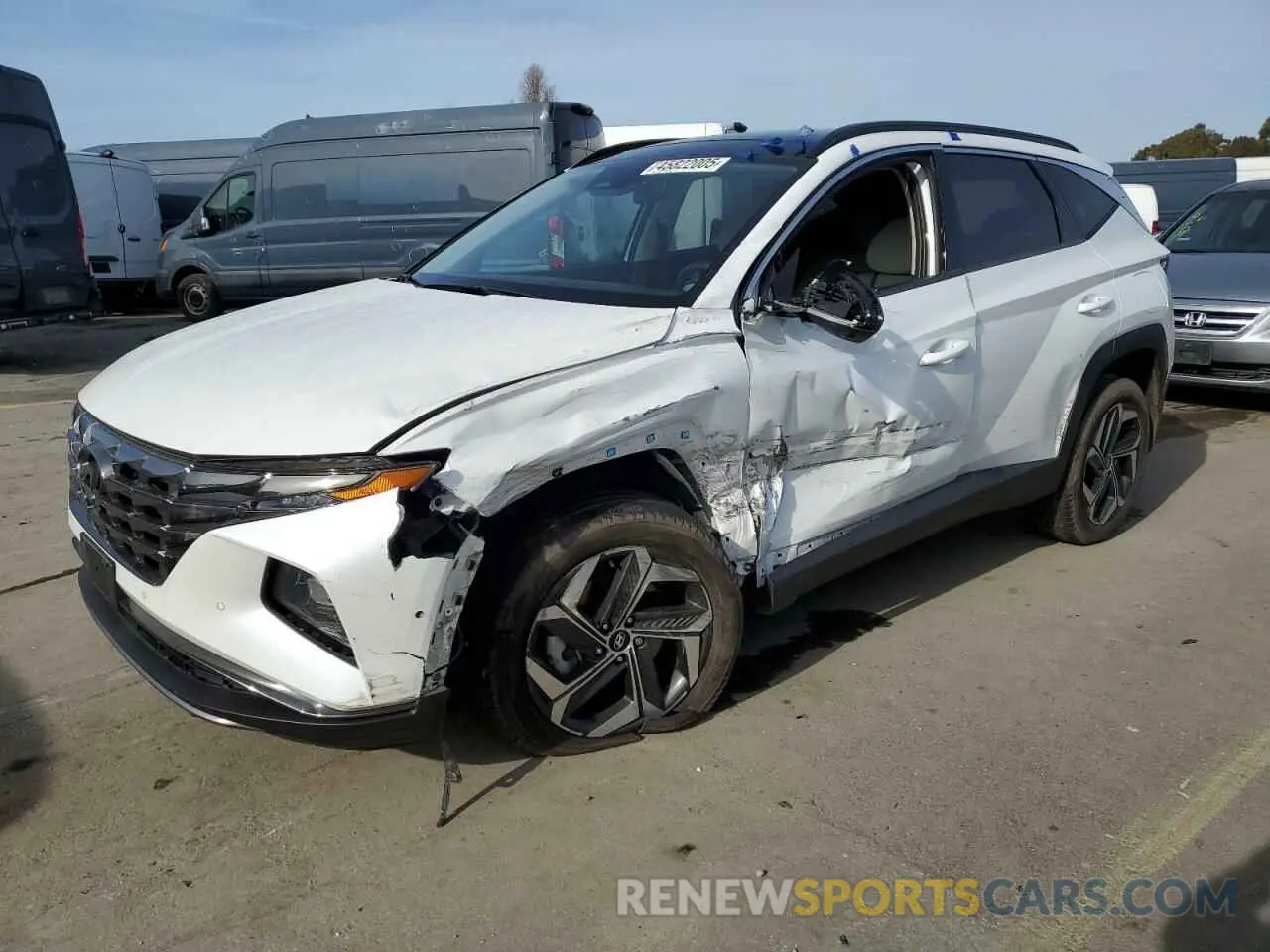 1 Photograph of a damaged car 5NMJECAE9NH061114 HYUNDAI TUCSON 2022