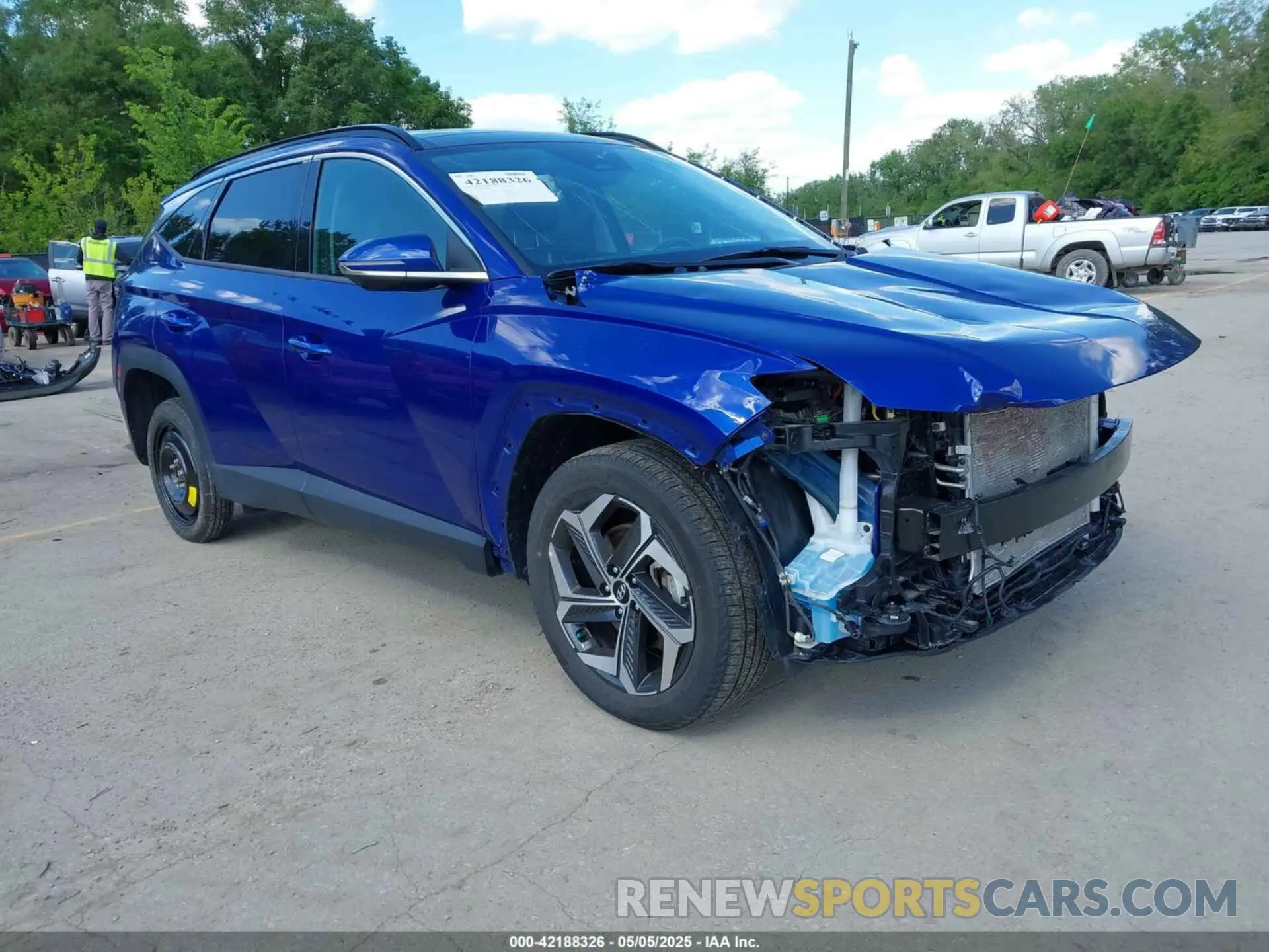 1 Photograph of a damaged car 5NMJECAE9NH106021 HYUNDAI TUCSON 2022