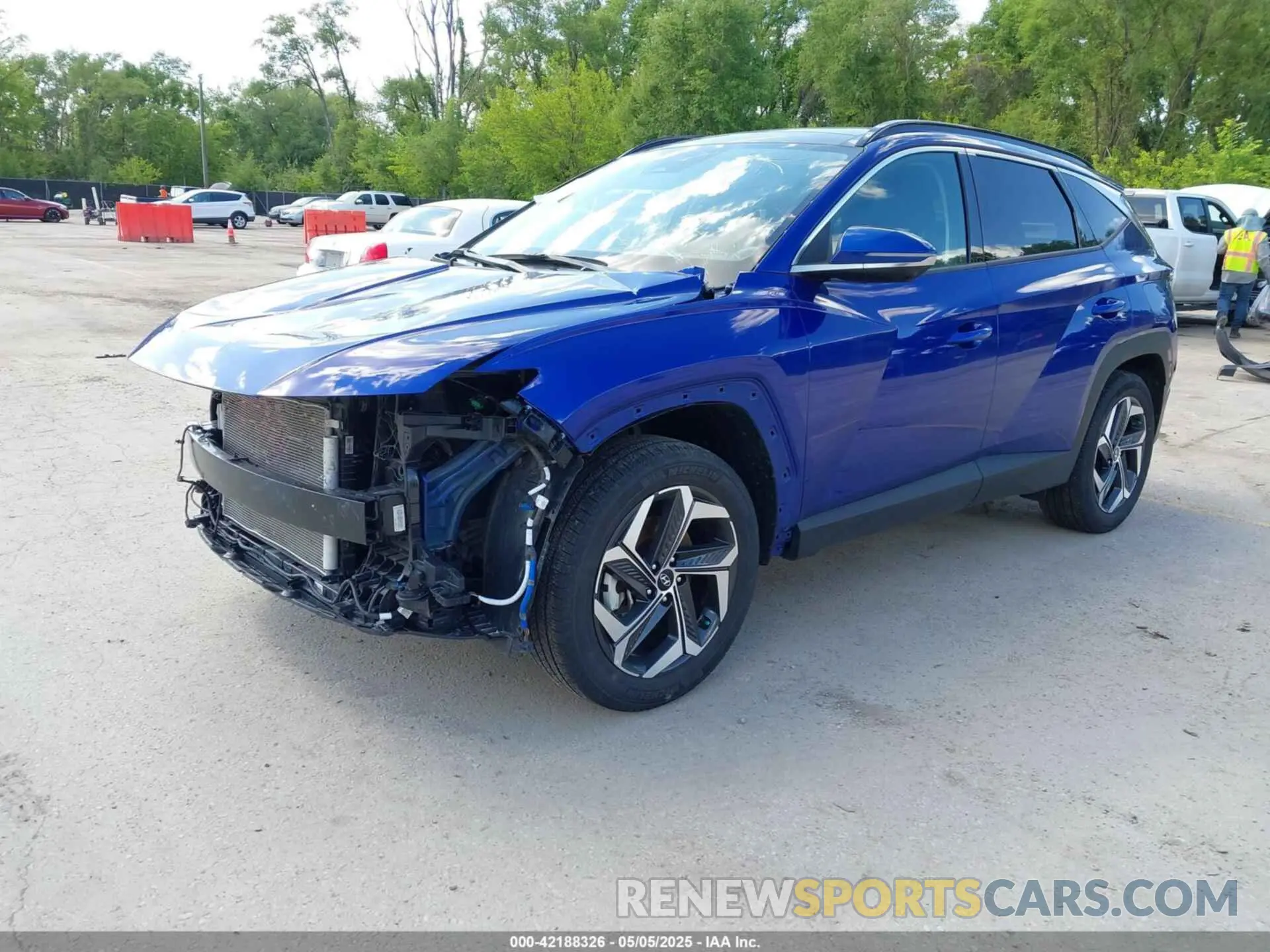 2 Photograph of a damaged car 5NMJECAE9NH106021 HYUNDAI TUCSON 2022