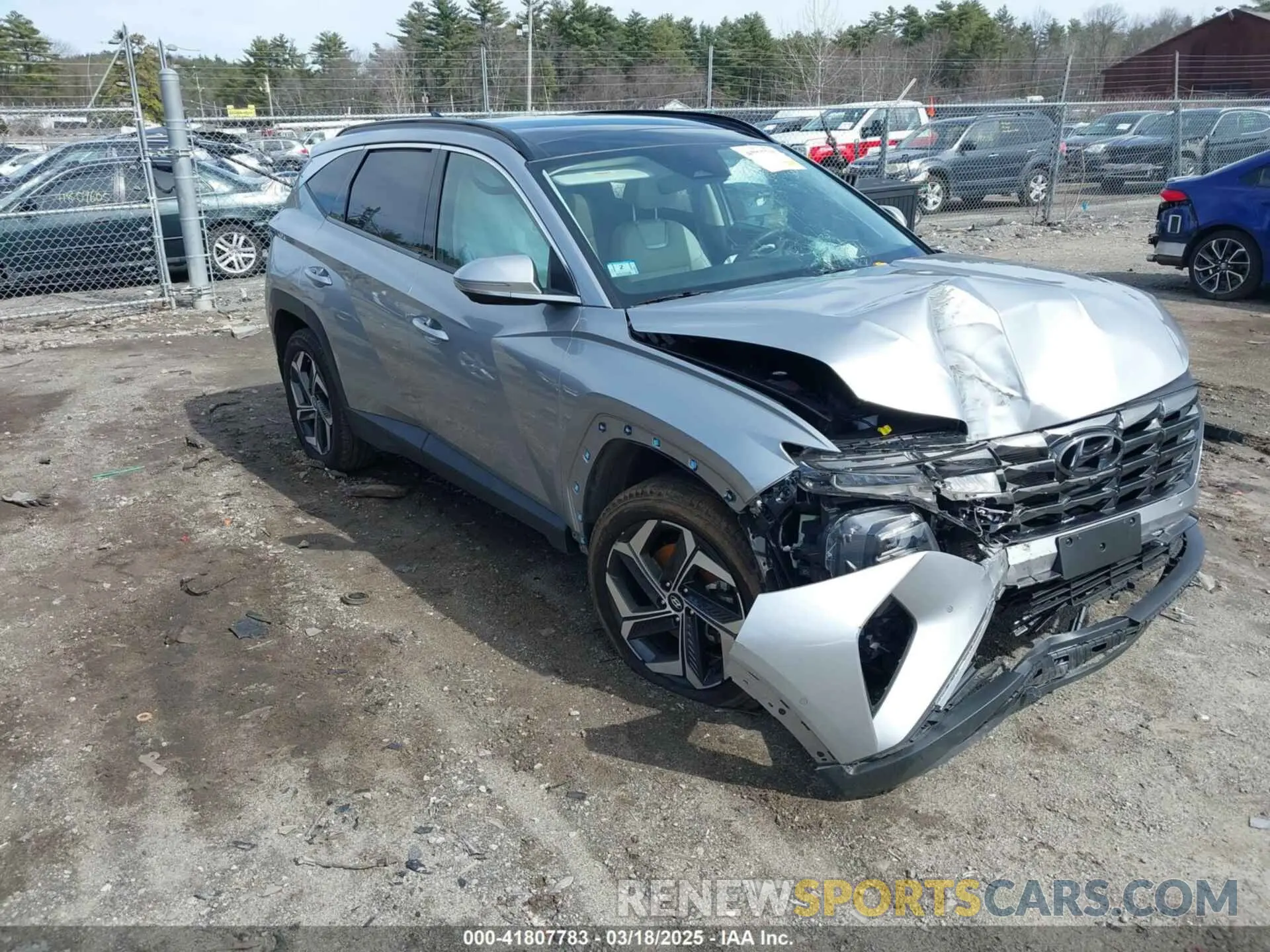 1 Photograph of a damaged car 5NMJECAEXNH106979 HYUNDAI TUCSON 2022
