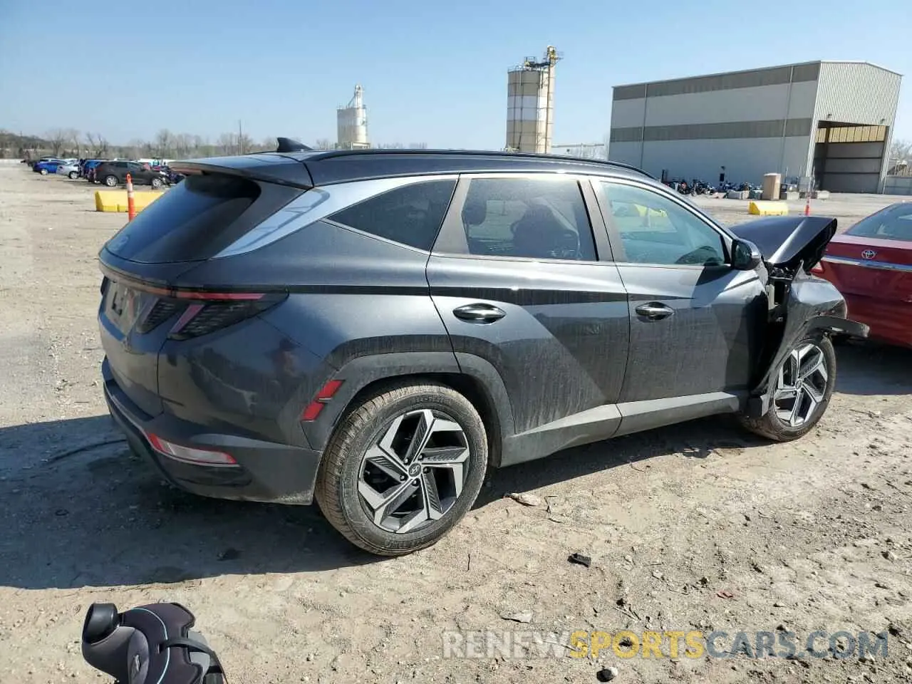 3 Photograph of a damaged car 5NMJF3AE0NH002143 HYUNDAI TUCSON 2022