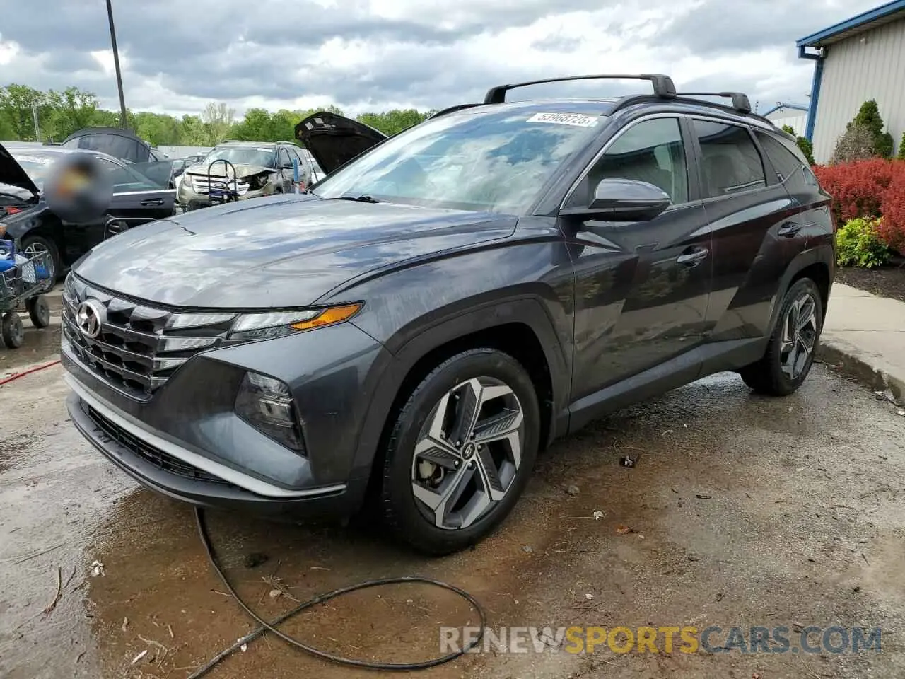 1 Photograph of a damaged car 5NMJF3AE0NH064917 HYUNDAI TUCSON 2022