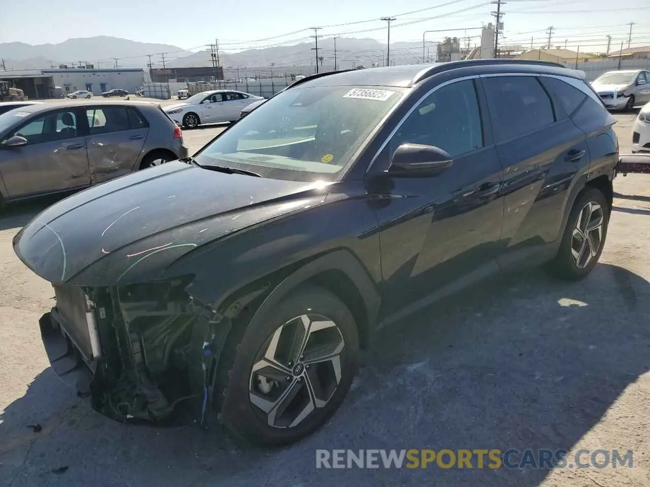 1 Photograph of a damaged car 5NMJF3AE2NH008302 HYUNDAI TUCSON 2022