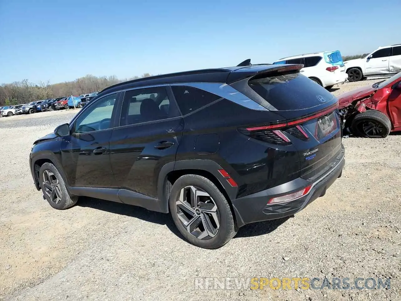 2 Photograph of a damaged car 5NMJF3AE2NH158278 HYUNDAI TUCSON 2022