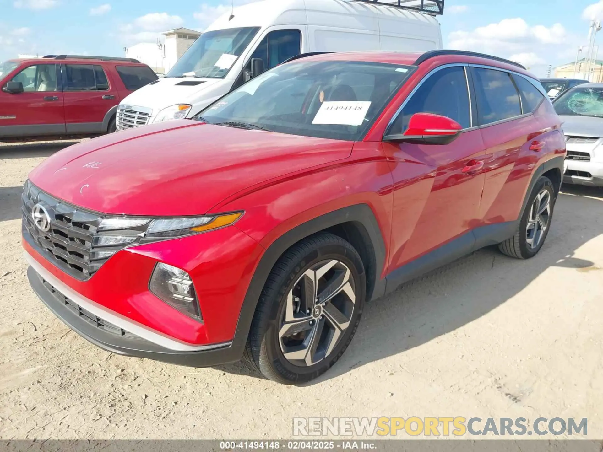 2 Photograph of a damaged car 5NMJF3AE3NH004727 HYUNDAI TUCSON 2022