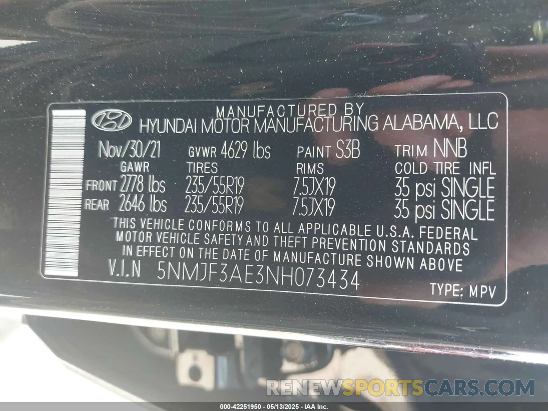 9 Photograph of a damaged car 5NMJF3AE3NH073434 HYUNDAI TUCSON 2022