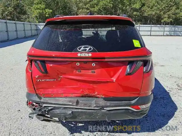 6 Photograph of a damaged car 5NMJF3AE4NH024940 HYUNDAI TUCSON 2022