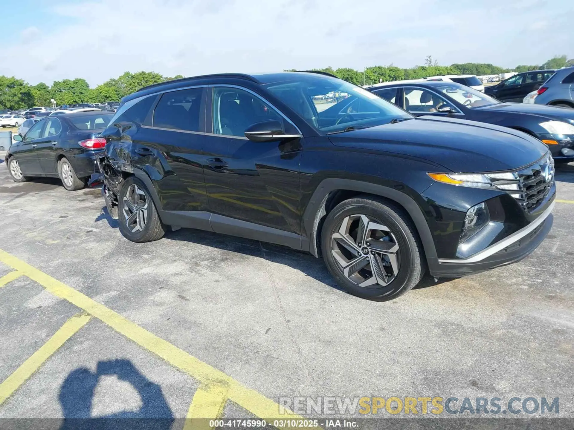 1 Photograph of a damaged car 5NMJF3AE4NH054584 HYUNDAI TUCSON 2022