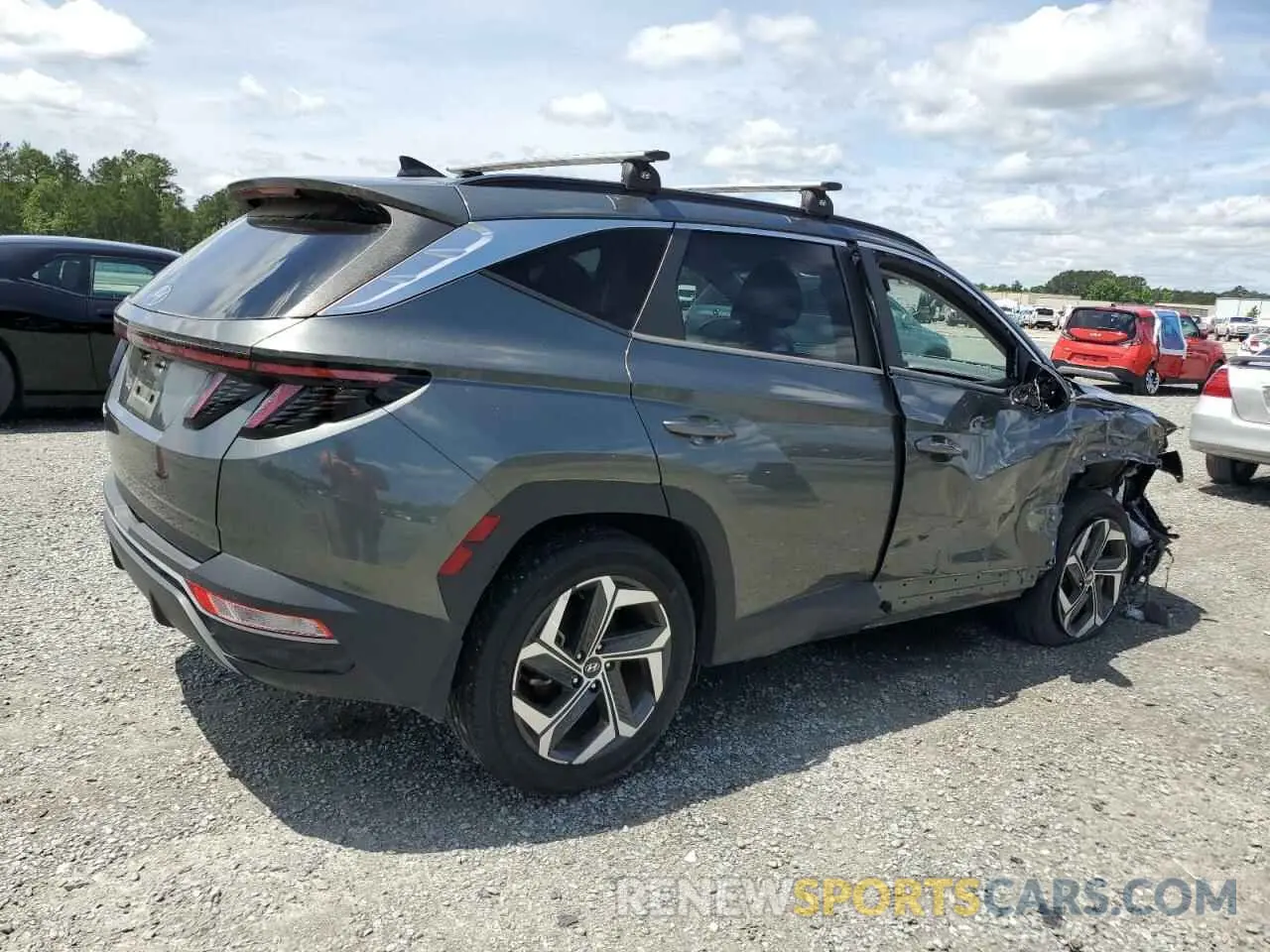 3 Photograph of a damaged car 5NMJF3AE5NH092986 HYUNDAI TUCSON 2022