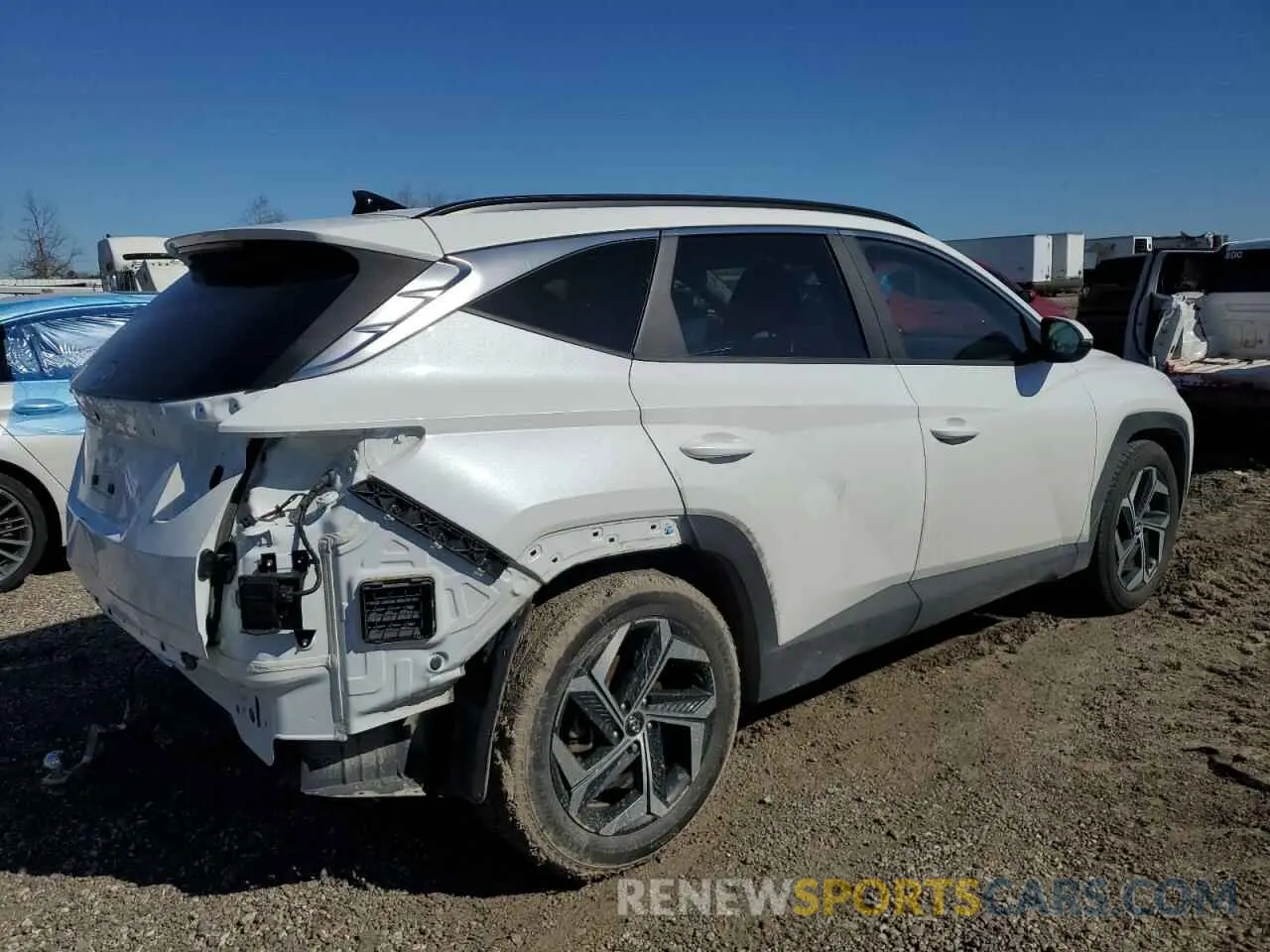 3 Photograph of a damaged car 5NMJF3AE5NH096147 HYUNDAI TUCSON 2022