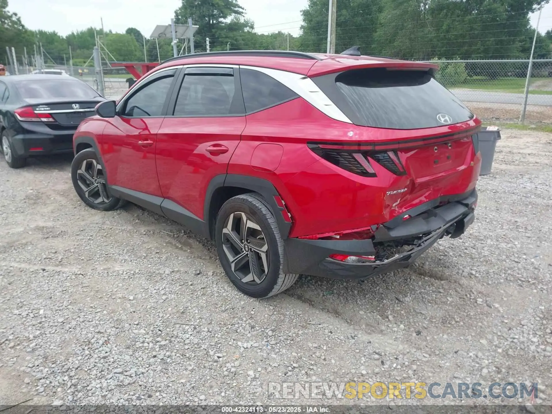 3 Photograph of a damaged car 5NMJF3AE5NH135237 HYUNDAI TUCSON 2022