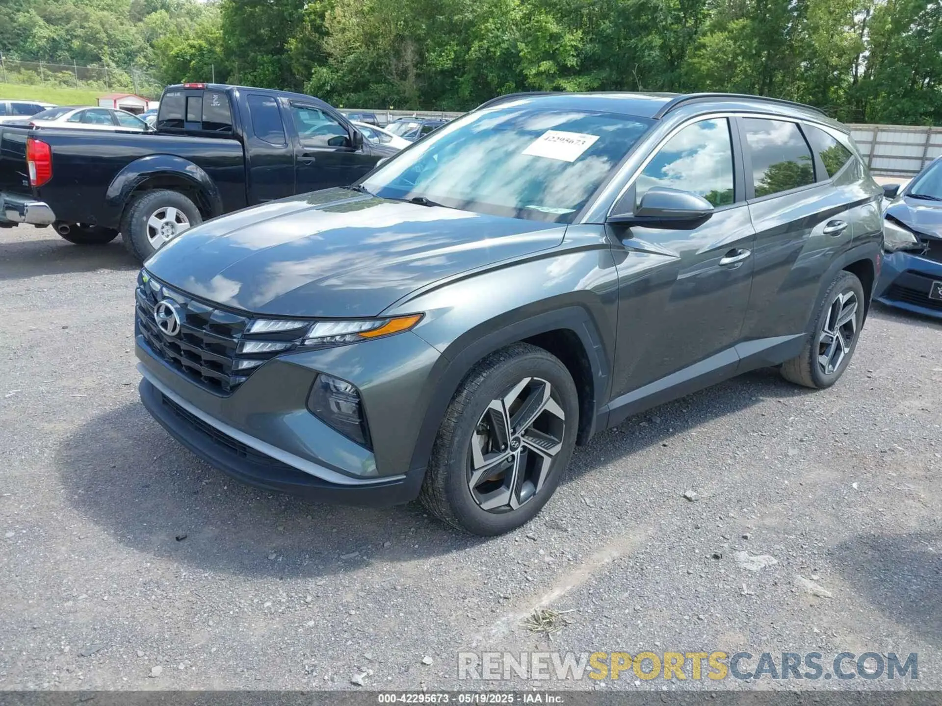 2 Photograph of a damaged car 5NMJF3AE5NH142494 HYUNDAI TUCSON 2022