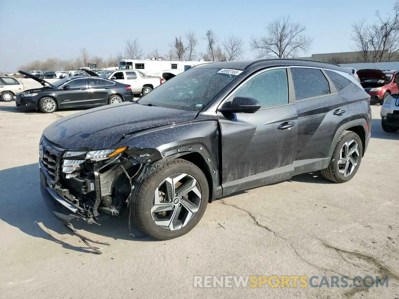 1 Photograph of a damaged car 5NMJF3AE6NH029234 HYUNDAI TUCSON 2022